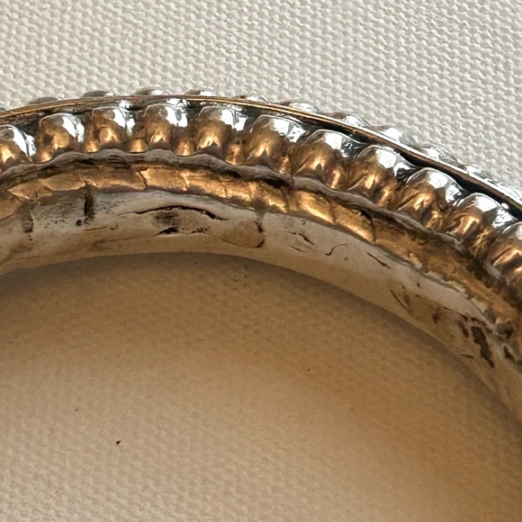 Grand exaggerate big handmade double dragon heads Miao silver bracelet cuff - Picture 12 of 14